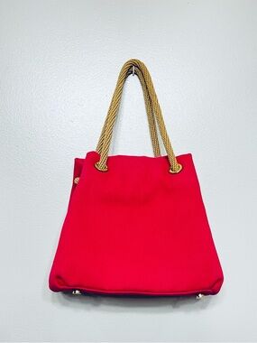 Michael Kors Pink Marina Tote with Rope Handles Gold details Beach Nautical